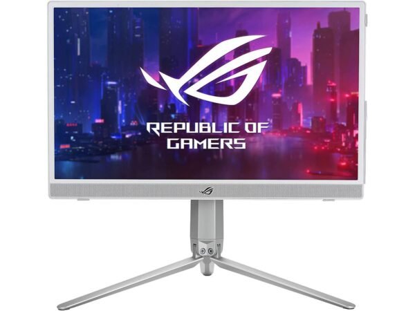 ASUS ROG STRIX XG16AHP-W (WHITE), 15.6-inch full HD, 144Hz IPS G-SYNC compatible portable monitor, built-in battery, kickstand, USB-C power delivery, micro HDMI, ROG tripod, for console