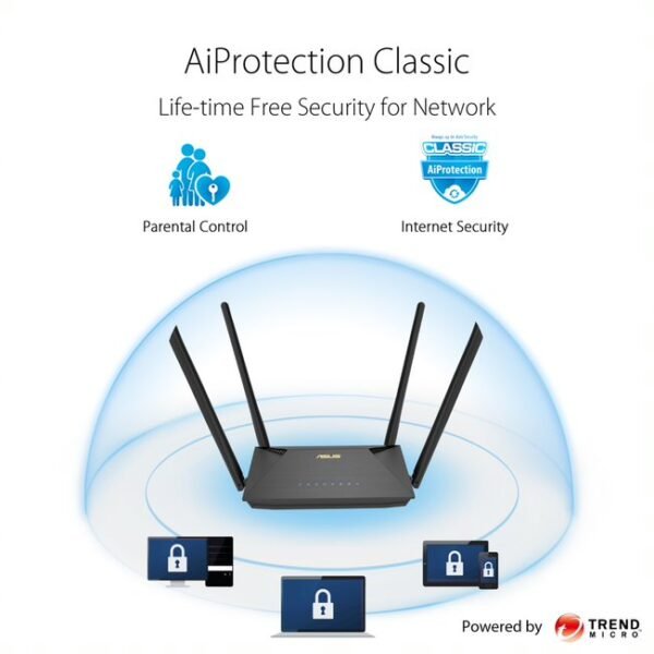 ASUS RT-AX53U dual-band WiFi 6 (802.11ax) AX1800 wireless router - Image 2