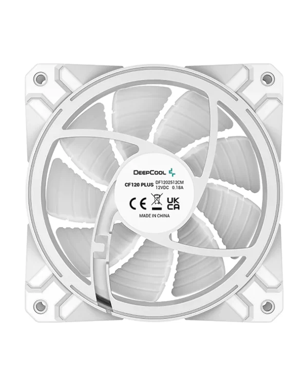 Deepcool CF120 Plus ARGB 3-in-1 120mm PWM Case Fan (White) - Image 3