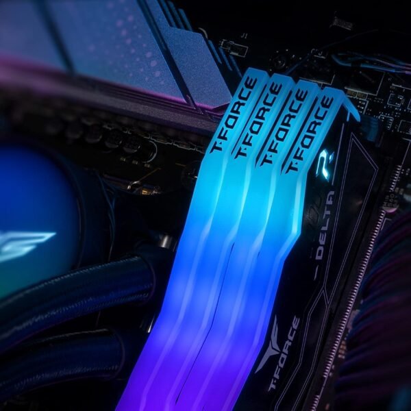 TeamGroup T-Force Delta RGB 32GB (16GB X 2) 5200Mhz DDR5 CL40 Desktop Memory (Black) - Image 3