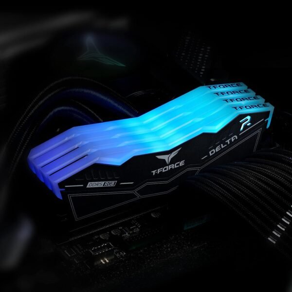 TeamGroup T-Force Delta RGB 32GB (16GB X 2) 5200Mhz DDR5 CL40 Desktop Memory (Black) - Image 5