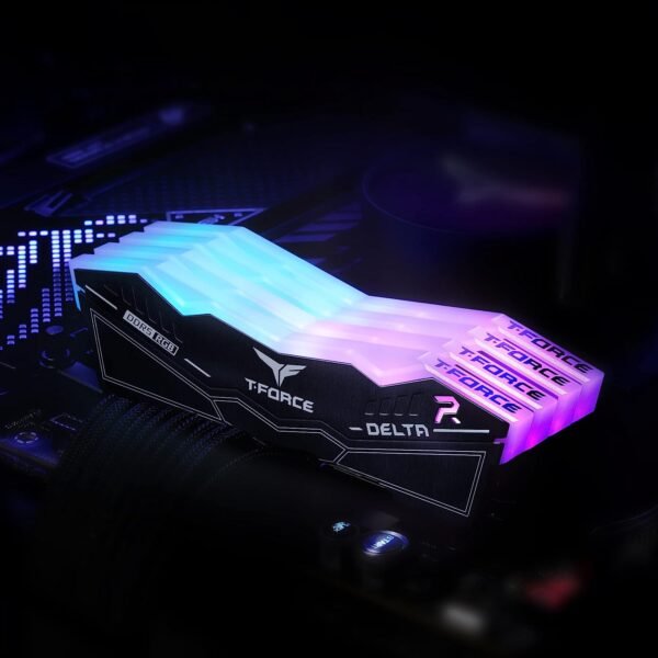 TeamGroup T-Force Delta RGB 32GB (16GB X 2) 5200Mhz DDR5 CL40 Desktop Memory (Black) - Image 8