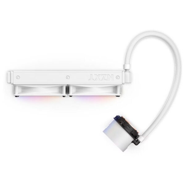 NZXT Kraken 240 RGB WH 240mm All-in-One Liquid CPU Cooler with LCD Display (White) - Image 2