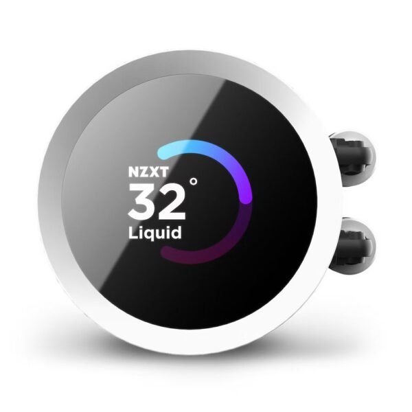 NZXT Kraken 240 RGB WH 240mm All-in-One Liquid CPU Cooler with LCD Display (White) - Image 3
