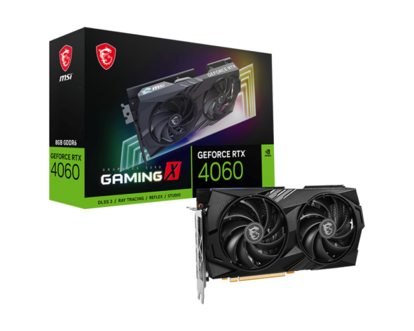 MSI RTX 4060 Gaming X 8GB GDDR6 Graphics Card