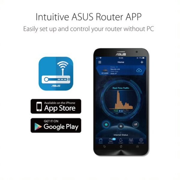 ASUS RT-AX53U dual-band WiFi 6 (802.11ax) AX1800 wireless router - Image 4